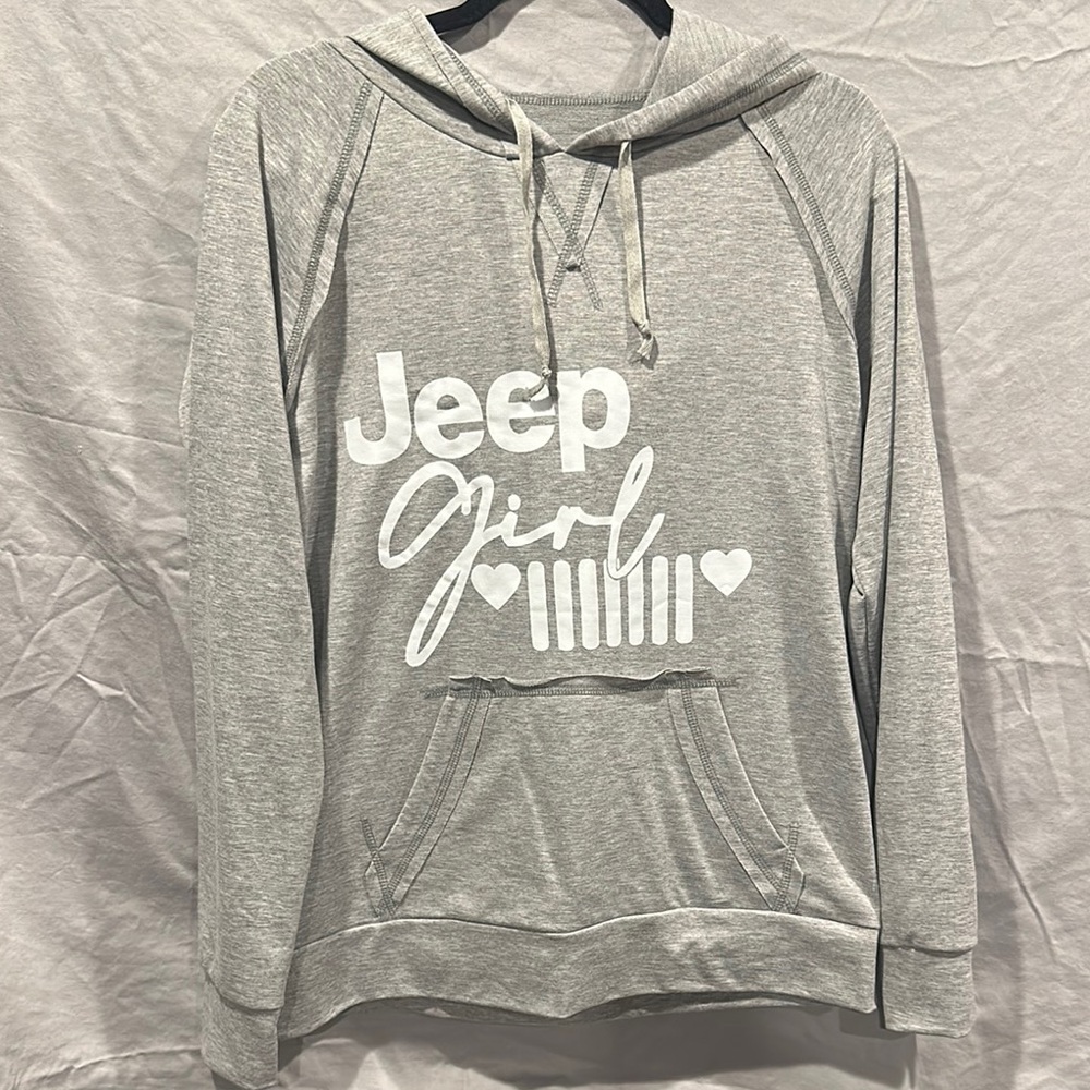 Jeep Women's Heather Gray Hoodie